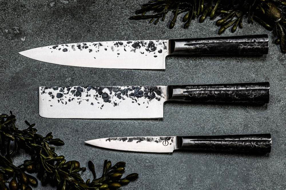 Forged Knife Set Intense - 3-piece - Chef's knife, Chopper and Universal knife