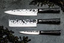 Forged Knife Set Intense - 3-piece - Chef's knife, Chopper and Universal knife