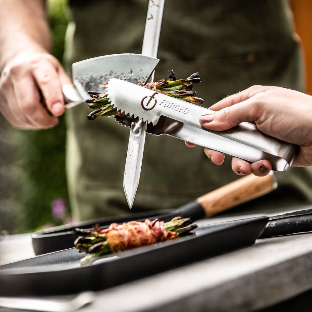 Forged Serving Tongs Churrasco - Stainless Steel - 4 pieces