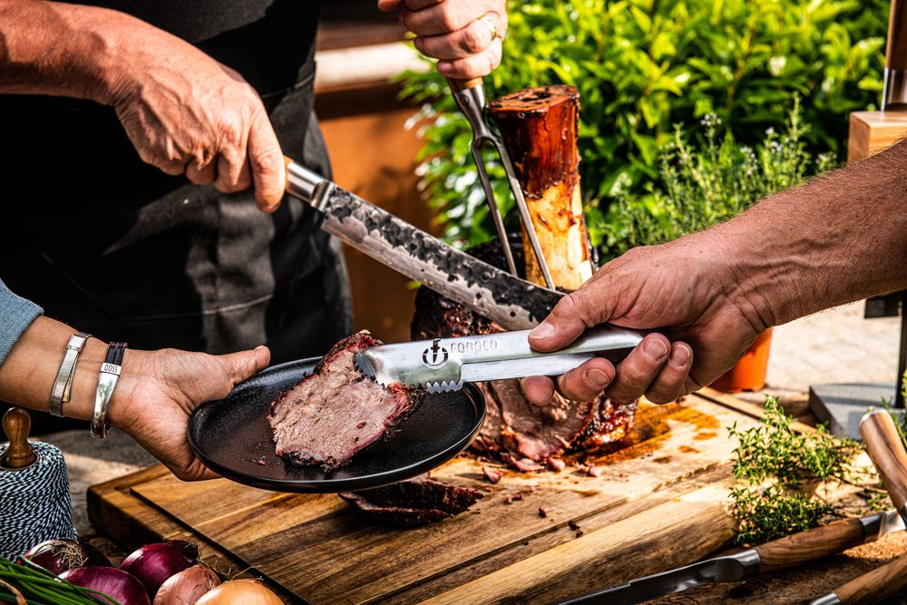 Forged Serving Tongs Churrasco - Stainless Steel - 4 pieces