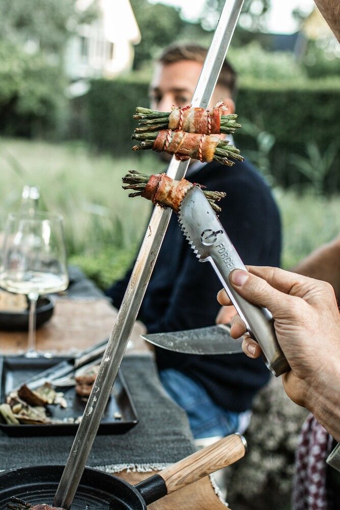 Forged Serving Tongs Churrasco - Stainless Steel - 4 pieces