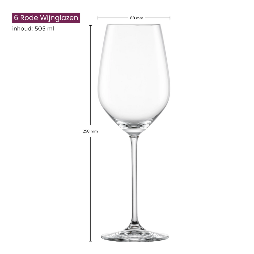 Schott Zwiesel Wine Glasses Fortissimo - Set 18 Piece - White and Red Wine Glasses & Gin Tonic Glasses