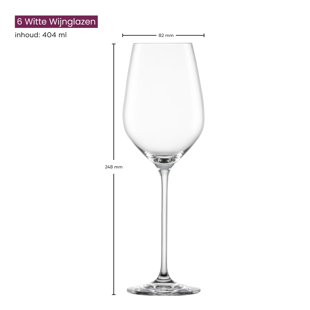 Schott Zwiesel Wine Glasses Fortissimo - Set 18 Piece - White and Red Wine Glasses & Gin Tonic Glasses