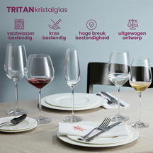 Schott Zwiesel Wine Glasses Fortissimo - Set 18 Piece - White and Red Wine Glasses & Gin Tonic Glasses