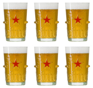 Heineken Beer glasses Silver - 250 ml - 6 pieces