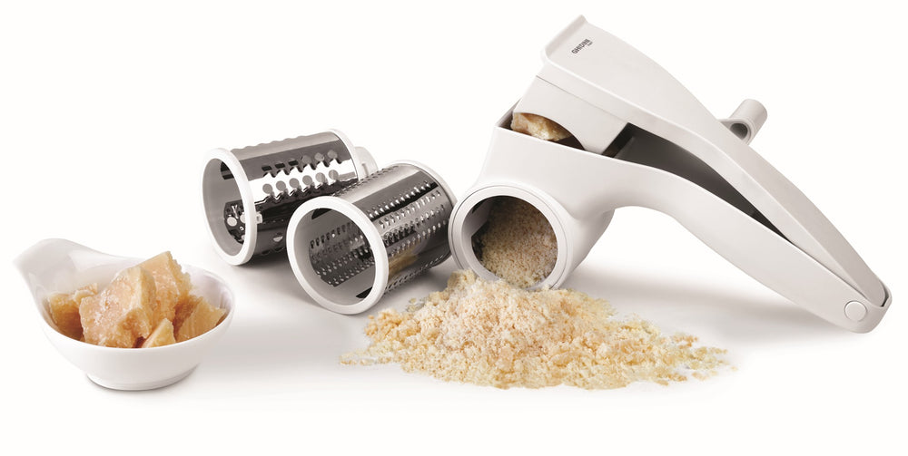 Ghidini Cheese Grater / Drum Grater - with 3 drums