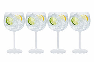Cookinglife Gin Tonic Glasses Plastic - CampVibe - Outdoor - Unbreakable - 570 ml - 4 Pieces
