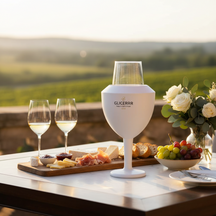 GLICERRR Wine glass cooler and holder set + glass - 2 pieces