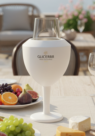 GLICERRR Wine cooler + glass