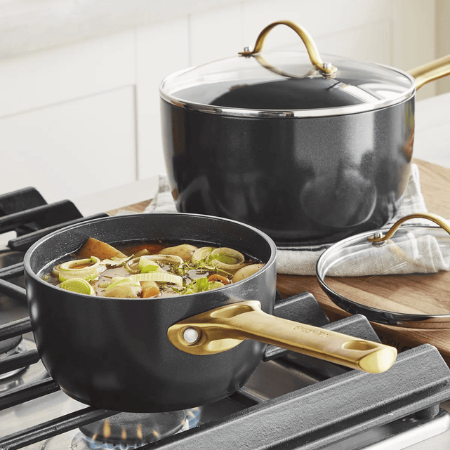 Cooking with a GreenPan: less heat, better results