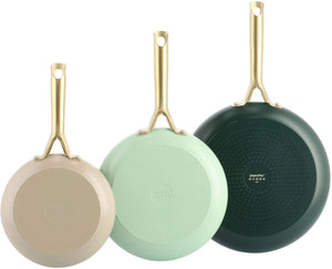 GreenPan Frying Pan Set Shades - Ceramic Aluminum Natural 20/24/28cm - Induction