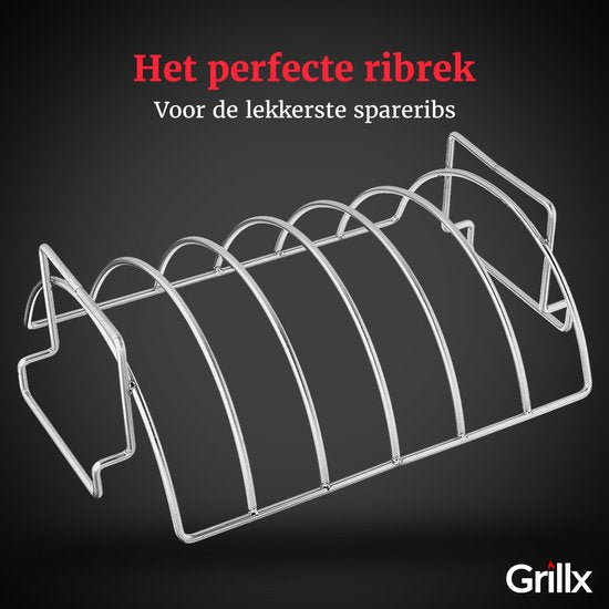 GrillX BBQ Spare Rib Holder