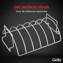 GrillX BBQ Spare Rib Holder