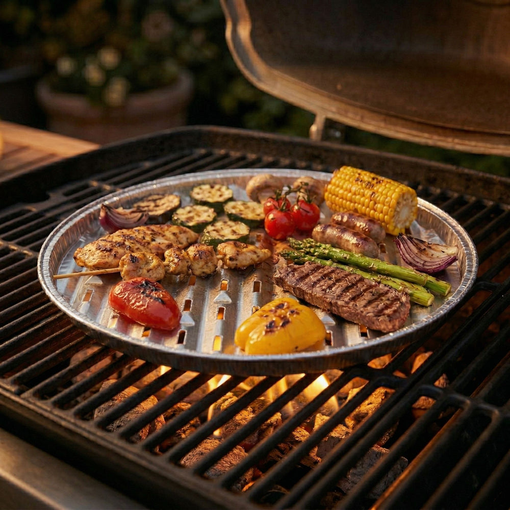 Cookinglife Grill BBQ Grill dish / BBQ Grill Tray ø 34 cm - 5 pieces