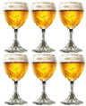 Grimbergen Beer glasses on Foot - 330 ml - 6 pieces