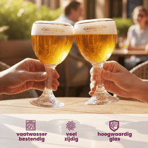 Grimbergen Beer Glasses on Foot 250 ml - 2 pieces