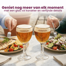 Grimbergen Beer Glasses on Foot 250 ml - 2 pieces