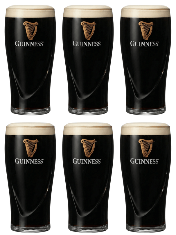 Guinness Beer Glasses Pint 500 ml - 6 pieces