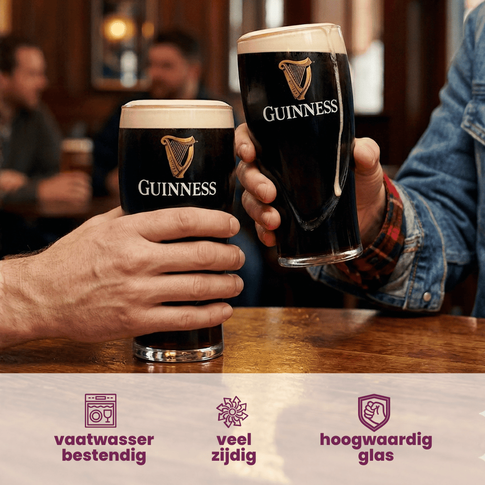 Guinness Beer Glasses Pint 500 ml - 2 Pieces