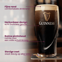 Guinness Beer Glasses Pint 500 ml - 2 Pieces