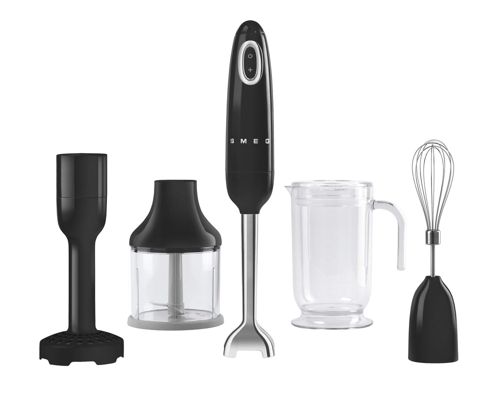 SMEG Hand blender Set - turbo function - black - HBF22BLEU