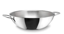 Habonne Wok pan Avance - TriPly stainless steel - ø 34 cm - 2 handles - without non-stick coating