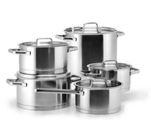 Habonne Cookware set (Cooking pan ø 16 / 18 / 20 cm, sauce pan ø 16 cm , Soup pan ø 24 cm) + Lid Robust - 5 piece set