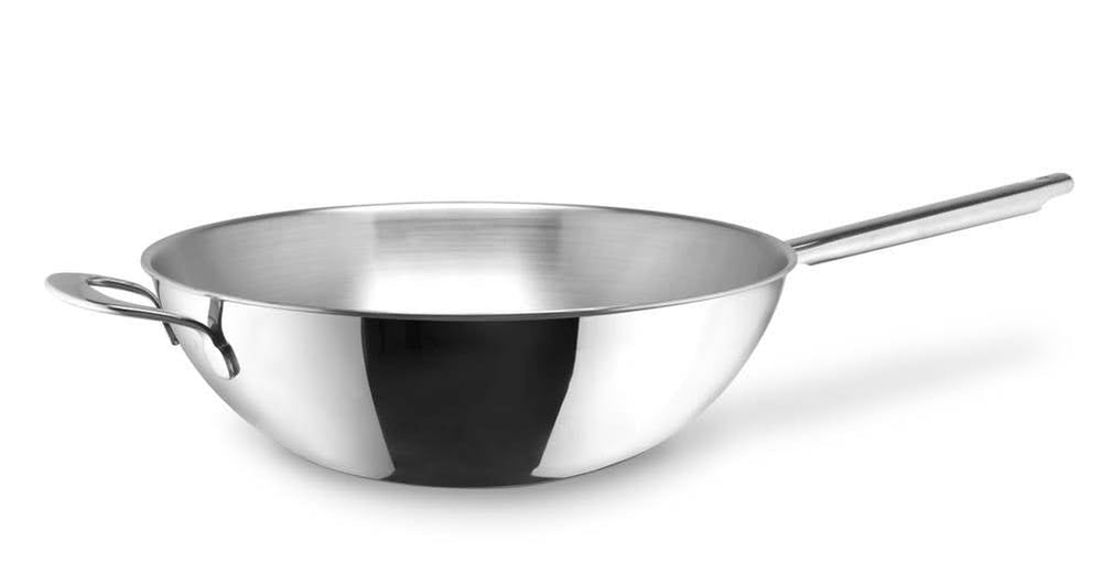 Habonne Wok pan Avance - TriPly stainless steel - ø 30 cm - without non-stick coating