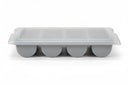 Hendi Cutlery Tray 4-Compartment GN 1/1 + Lid - Gray