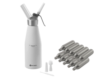 Hendi Whipped Cream Dispenser White 500 ml + Whipped Cream Cartridges 10 Pieces
