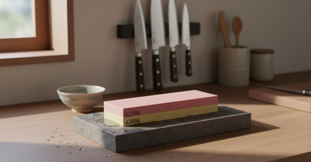 Hendi Wetstone - Japanese Sharpening Stone - Naniwa - Grit Size 1000/3000