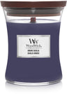 WoodWick Scented Candle Medium Hinoki Dahlia - 11 cm / ø 10 cm - Scented Candle in Glass - Wooden Wick