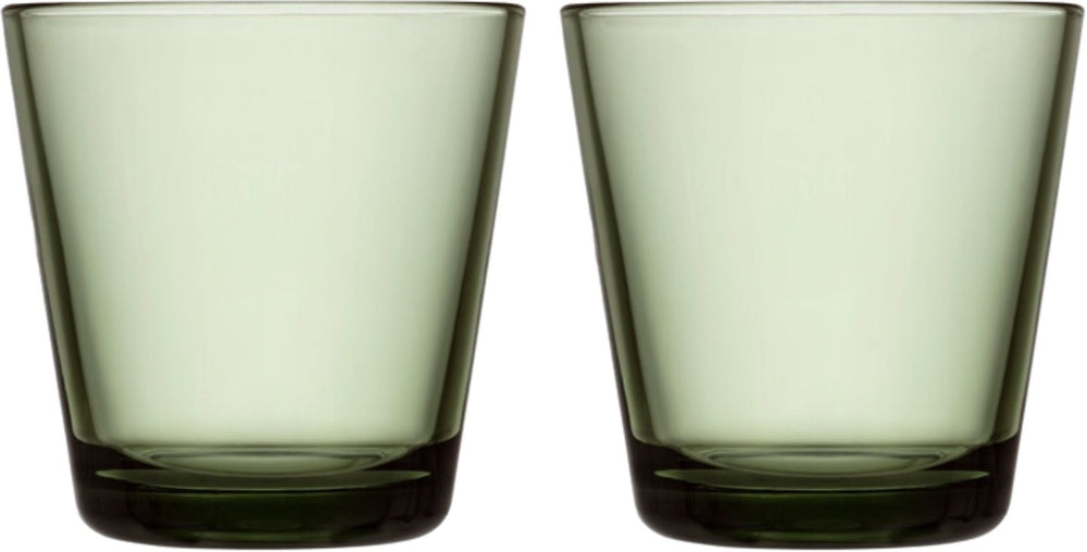 Iittala Waterglazen Kartio - Pine Green - 210 ml - 2 Stuks