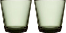 Iittala Waterglazen Kartio - Pine Green - 210 ml - 2 Stuks