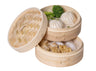 Sareva Steaming basket / Dim Sum basket / serving basket - Bamboo - 2-layer - ø 21 cm