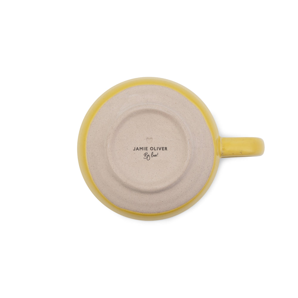 Jamie Oliver Coffee Mug / Coffee Cup Big Love Yellow 375 ml