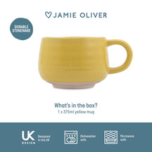 Jamie Oliver Coffee Mug / Coffee Cup Big Love Yellow 375 ml