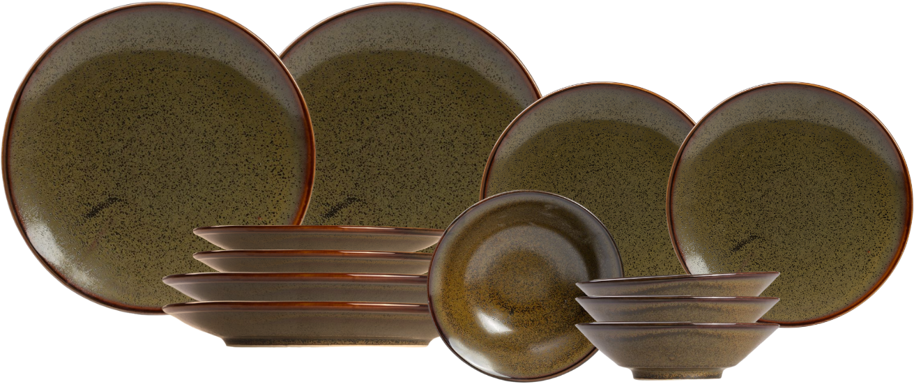 Jay Hill Tableware set Baltra 12 pieces persons Brown