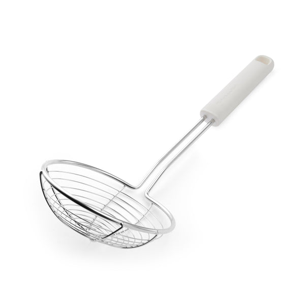 KitchenAid Skimmer Classic Porcelain White Plastic / Stainless Steel 36cm - Dishwasher safe