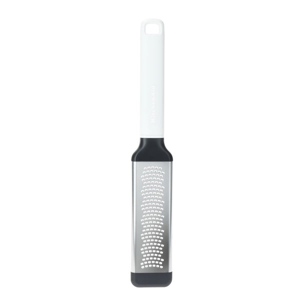 KitchenAid Fine Grater Classic Porcelain White Plastic / Stainless Steel 29cm - Fine Zester