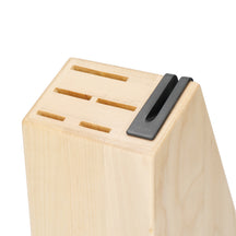 KitchenAid Knife Block Gourmet Birchwood 6-piece - Integrated Knife Sharpener