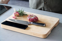 KitchenAid Chef Knife Gourmet Stainless Steel 20 cm - All-Purpose Kitchen Knife - with blade protector