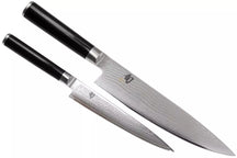 Kai Knife Set Shun Classic - 32 layers damask steel - (Utility knife + Chef's knife) 2-piece - DMS-220