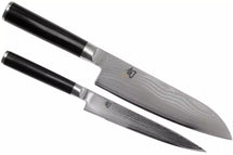 Kai Knife Set Shun Classic - 32 layers damask steel - (Universal Knife + Santoku Knife) 2-piece - DMS-230