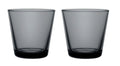 Iittala Glasses Kartio Dark Grey 210 ml - 2 Pieces