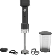 KitchenAid Hand blender - Cordless + Removable 12V Battery - 5KHBRV71BM - Black