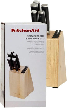 KitchenAid Knife block Gourmet Birchwood - 6-Piece - Integrated Knife Sharpener