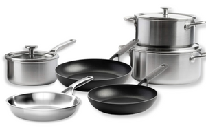 KitchenAid Cookware set Multi-Ply Stainless steel 6-piece - ø 20/24/16/24 cm + Classic Forged ø 24/28 cm