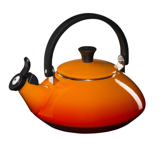 Le Creuset Whistling kettle Zen - Orange red - 1.5 liters - induction suitable -.