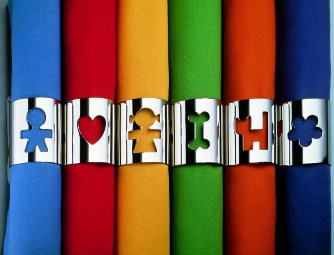 Alessi Napkin ring Girotondo - Heart - AKK10 H - by King-Kong